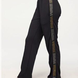 Zumba Runway Track Pants With Side Snaps - NWT - Size M